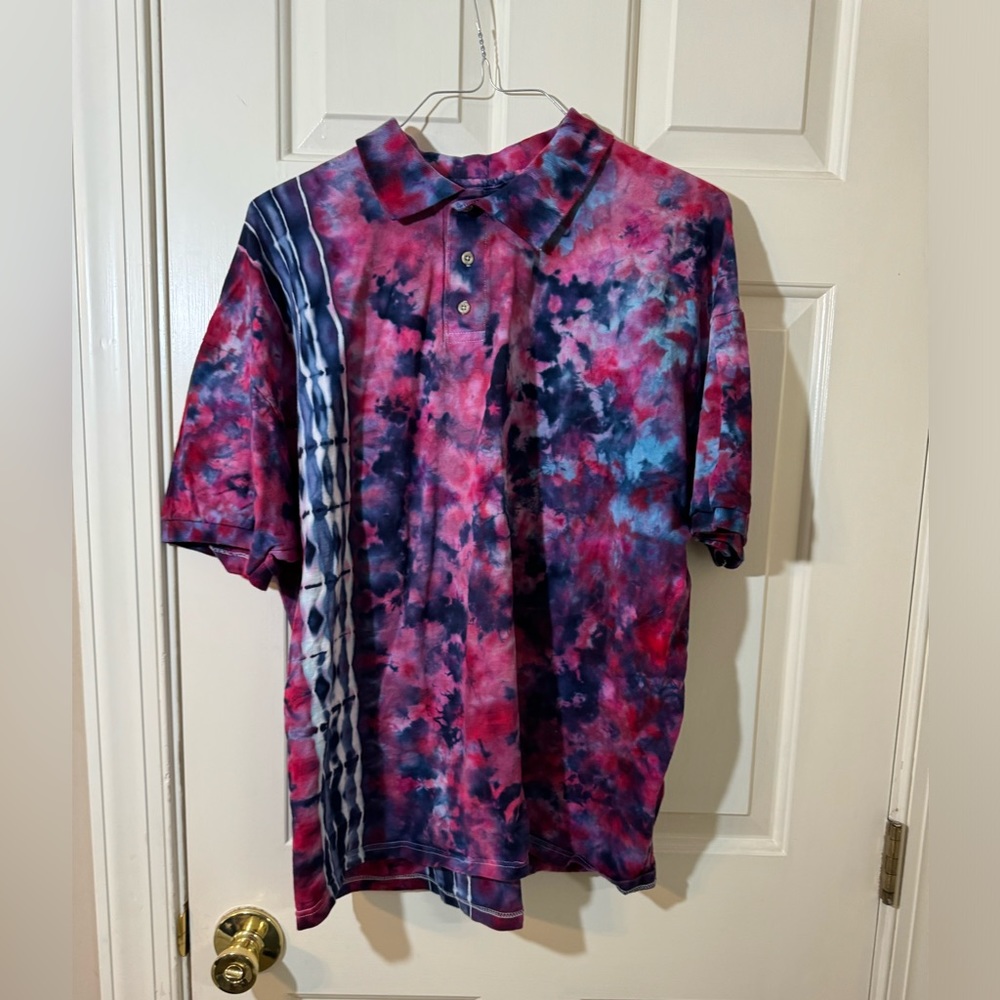 Jerzees 2XL tie dye polo